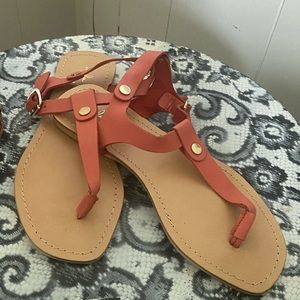 Mila Paola Coral T strap Italian leather sandals size 7